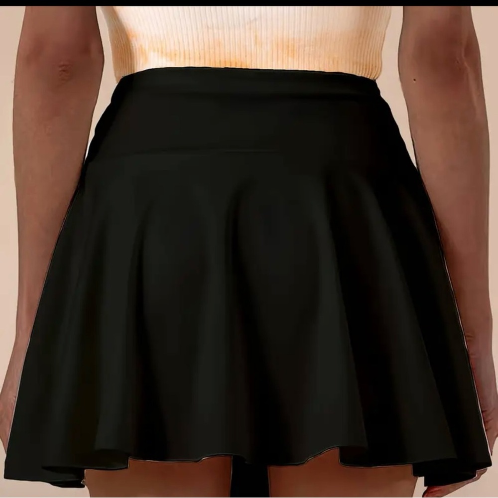 Women’s Black Skort - Flared Active Skort
